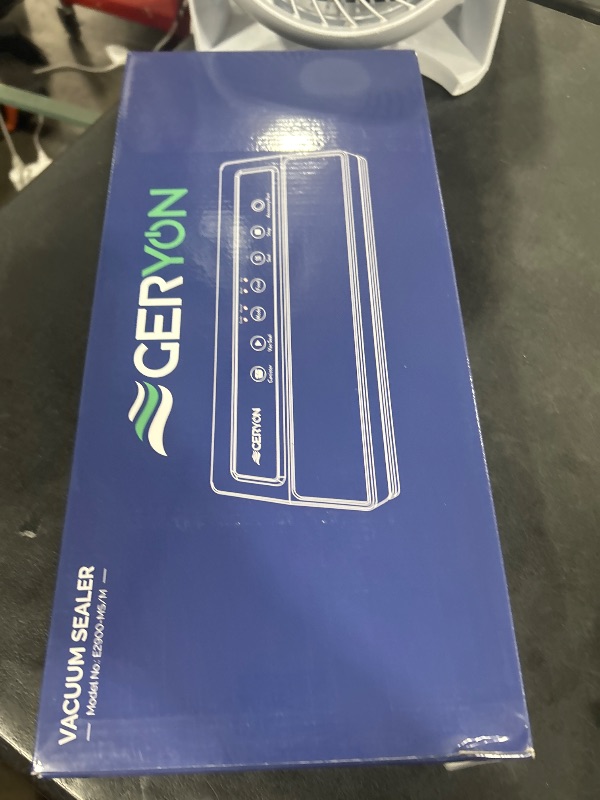 Photo 1 of GERYON Vacuum Sealer, Vacuum Sealer Machine for Food Storage with Sealer Bags & Roll, Automatic Food Sealer for Sous Vide, Compact Design, LED Lights, Easy to Clean, Dry & Moist Modes (Silver)