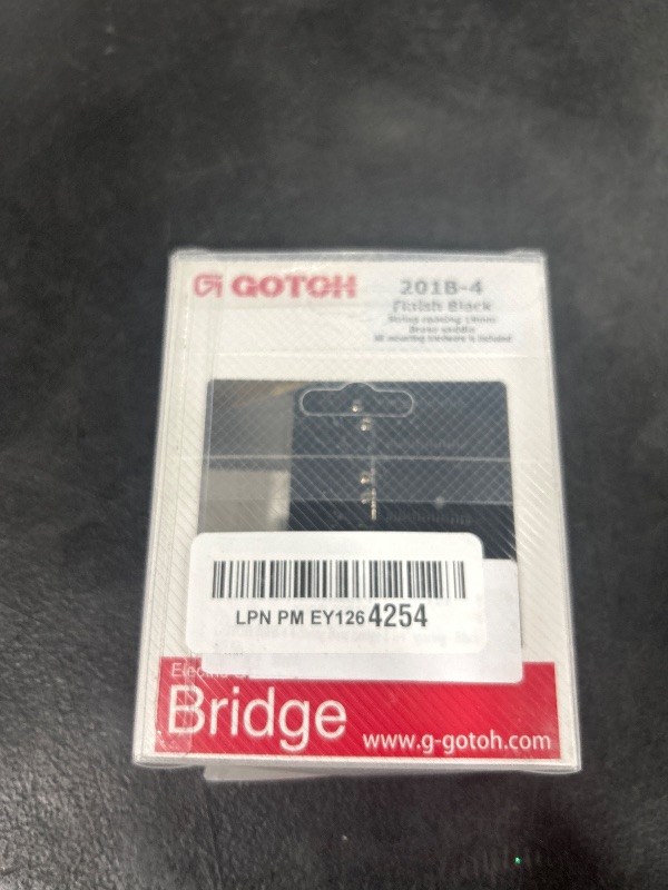 Photo 1 of GOTOH 201B-4 4-String Bass Bridge 2 1/4" spacing - Black