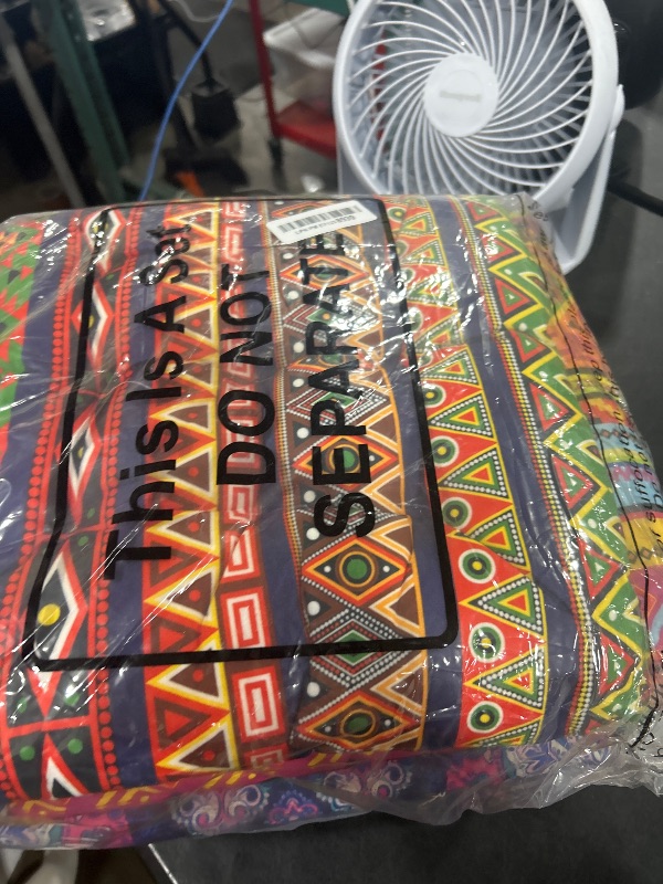 Photo 1 of Menkxi 6 Pcs Bohemian Floor Pillows Seating 15 Inch Boho Floor Cushions Sitting Pillows Square Yoga Mandala Meditation Pouf for Living Room Balcony Office Tatami(Stylish)