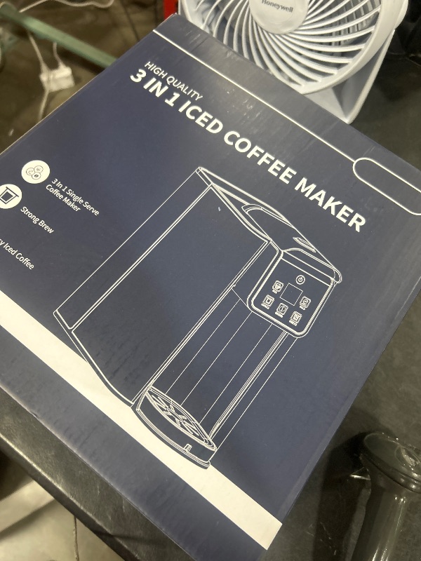 Photo 1 of SHARDOR Single Serve Coffee Maker 2.0, Hot and Iced Coffee Machine for K Cup Pods & Ground Coffee, 6 to 14 oz Brew Sizes, 50 oz Removable Water Tank, Bold Brew Setting, Stainless Steel, Black