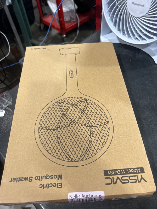 Photo 1 of YISSVIC Electric Fly Swatter Bug Zapper Racket Dual Modes Mosquito Killer with Purple Mosquito Light Rechargeable for Indoor Home Office Backyard Patio Camping