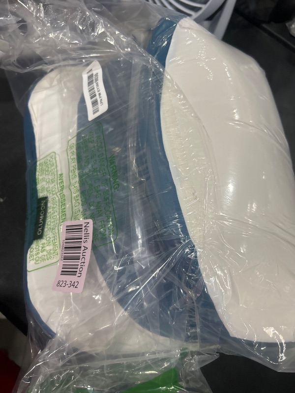 Photo 1 of Cervical Neck Pillow for Pain Relief - Ergonomic Memory Foam Contour Pillows for Side, Back & Stomach Sleepers, Cervical Pillow for Neck Support Sleeping with Breathable Cover