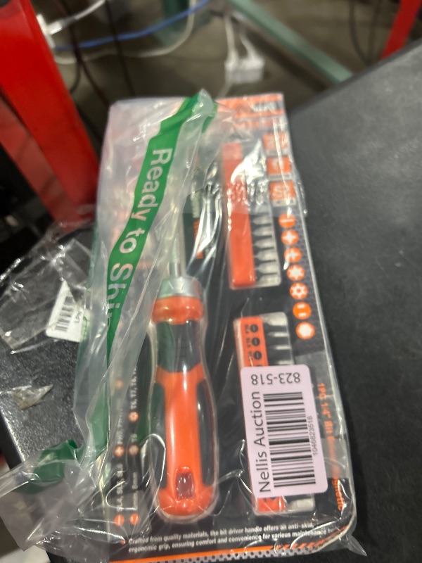 Photo 1 of HORUSDY 25-Piece Security Torx Screwdriver Bit Set | T5-T40 Torx Bit Set 1/4 inch Ratcheting Magnetic Bit Driver | 12Pcs T-Drive Bits and 12Pcs Common Bit