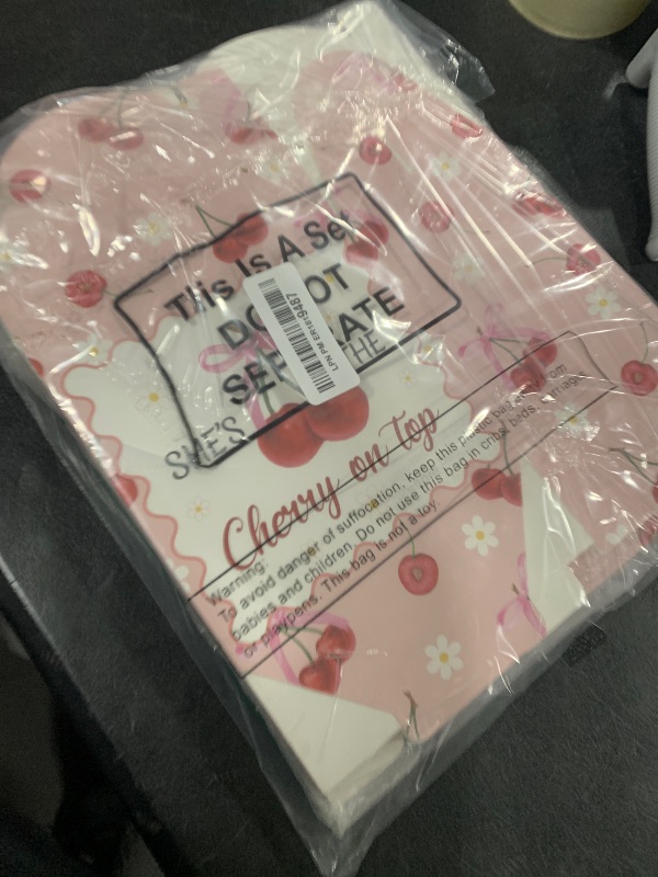 Photo 1 of Marspark 24 Pcs Cherry Treat Boxes Pink Favor Bags with Handles She Is Cherry on the Top Candy Boxes Thank You Party Bags Gifts for Birthday Bridal Shower Baby Shower Wedding Supplies