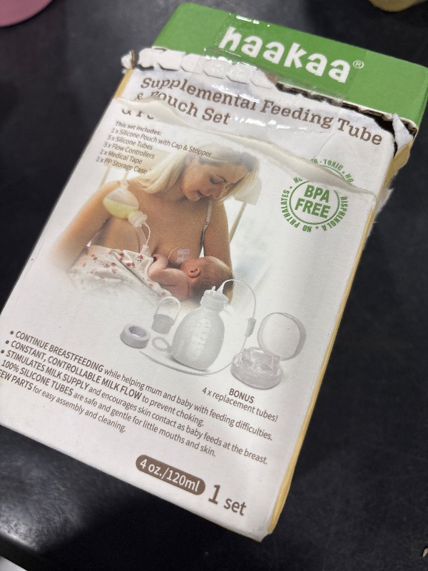 Photo 1 of haakaa Supplemental Feeding Tube & Pouch Set,Baby Supplemental Nursing System,SNS Breastfeeding System,Food Grade Silicone