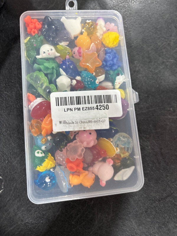 Photo 1 of DTOFOOT 56 Pcs Ocean Mini Resin Animals Sea Tiny Animals Axolotl Seal Shark Turtle Mini Resin Figures Aquarium Ornaments Fish Tank Decorations Garden Fairy Accessories Party Favors