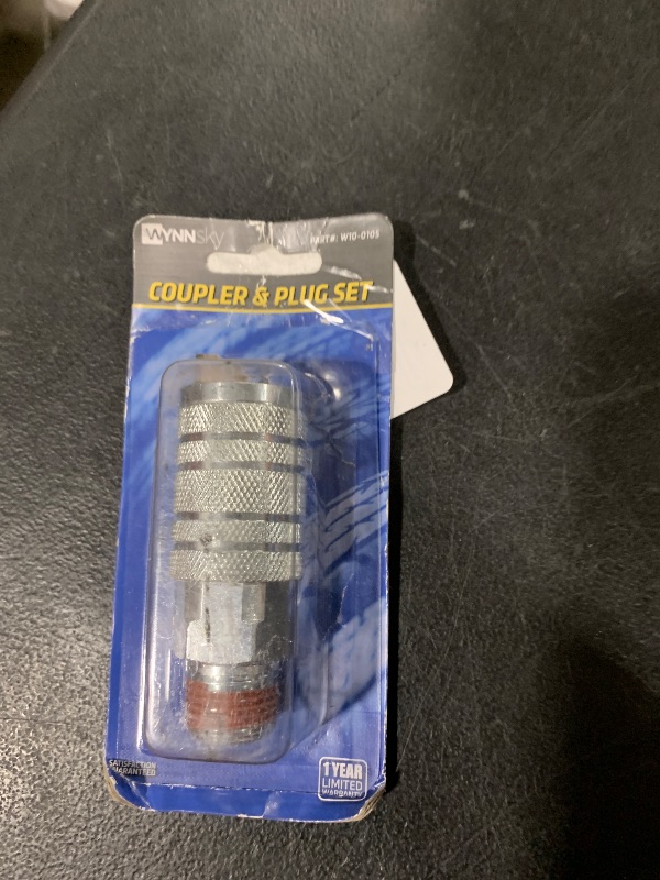 Photo 1 of WYNNsky Industrial Air Coupler, 1/2 Inch Body Size, 1/2 Inch NPT Male Threads Size, Steel Air Accessories Hose Accessories Fittings