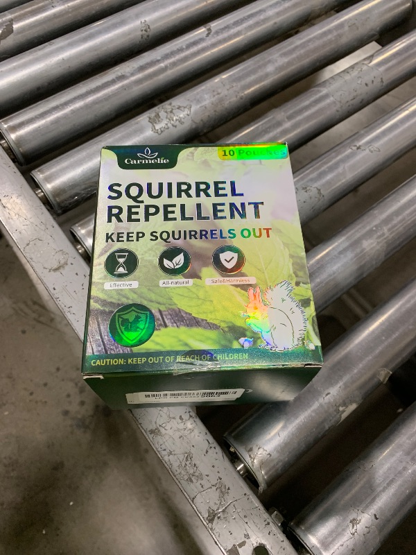 Photo 1 of Carmelie Squirrel Repellent, Chipmunk Repellent Outdoor, Chipmunk Repelling for Attic with Peppermint Oil to Repel Squirrel, Rodent, Mouse, All Natural Repelling Pouches for Indoor Outdoor, 10 Pouches