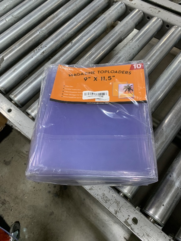 Photo 1 of 10ct Magazine Toploaders, Ultra Durable 9X11.5 Protectors for Magazine, Measuring 7mm in Thickness, Crystal Clear PVC, Dustproof, Archival-Safe for Magazine Display