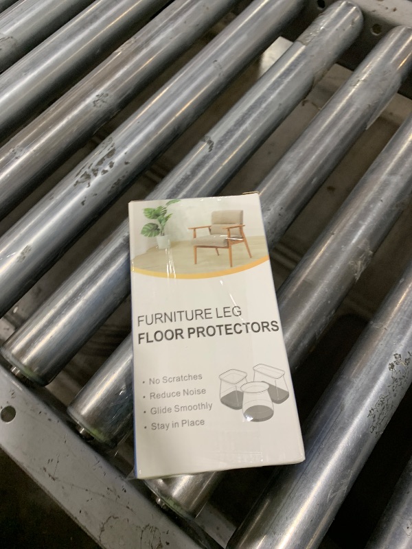 Photo 1 of 24 pcs Brown Chair Leg Floor Protectors, Furniture Felt Pads Silicone Covers caps for Chairs,Chair Leg Protectors for Hardwood Floors (Large fit:1.3''-2'')