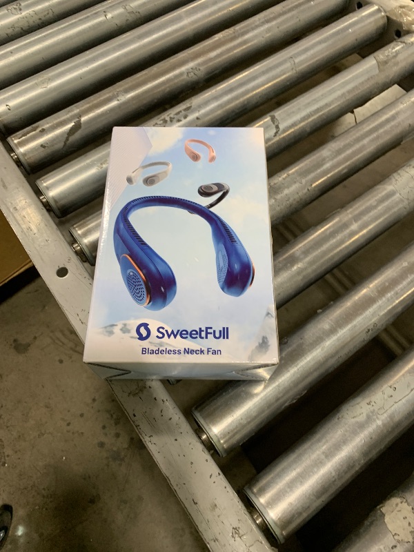 Photo 1 of SWEETFULL Portable Neck Fan 360° Cooling Bladeless Personal Fan | No Hair Twisting - 4000mAh USB Rechargeable Wearable Fan for Travel, Birthday Gifts for Men, Women, Mom, and Dad