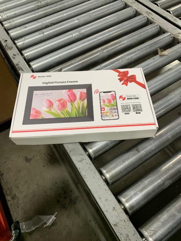 Photo 1 of Frameo 10.1 Inch WiFi Digital Picture Frame, 1280x800 HD IPS Touch Screen Photo Frame Electronic, 32GB Memory, Auto-Rotate, Wall Mountable, Share Photos/Videos Instantly via Frameo App from Anywhere