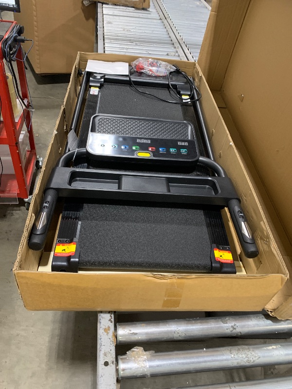 Photo 1 of LONTEK Treadmills for Home, 3.0HP Quiet Brushless Folding Treadmill with Heart Rate Sensor, Silicone Damping System, 300lbs Weight Capacity, Holder for Cup&Phone