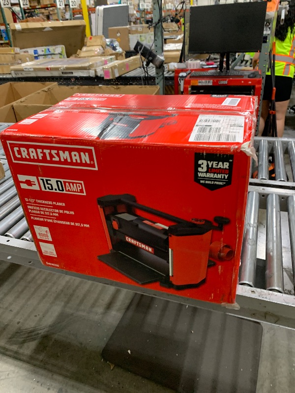 Photo 1 of CRAFTSMAN Planer, 15 Amp, For Benchtops, Two Knife Solid Steel Cutter Head (CMEW320)
