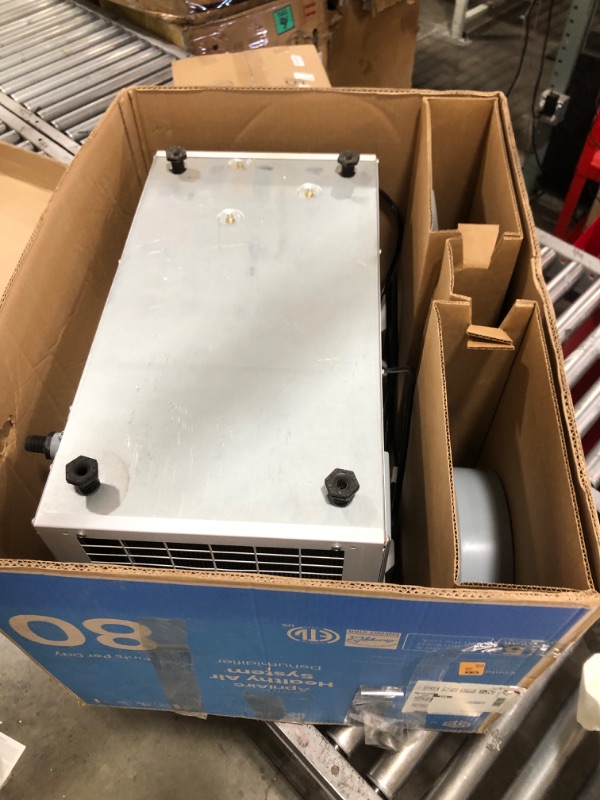 Photo 1 of AprilAire E080 Pro 80-Pint Whole-House Dehumidifier, Energy Star Certified, Commercial-Grade Whole-Home Dehumidifier for Basement, Crawlspace, or Whole House up to 4,400 sq. ft.
