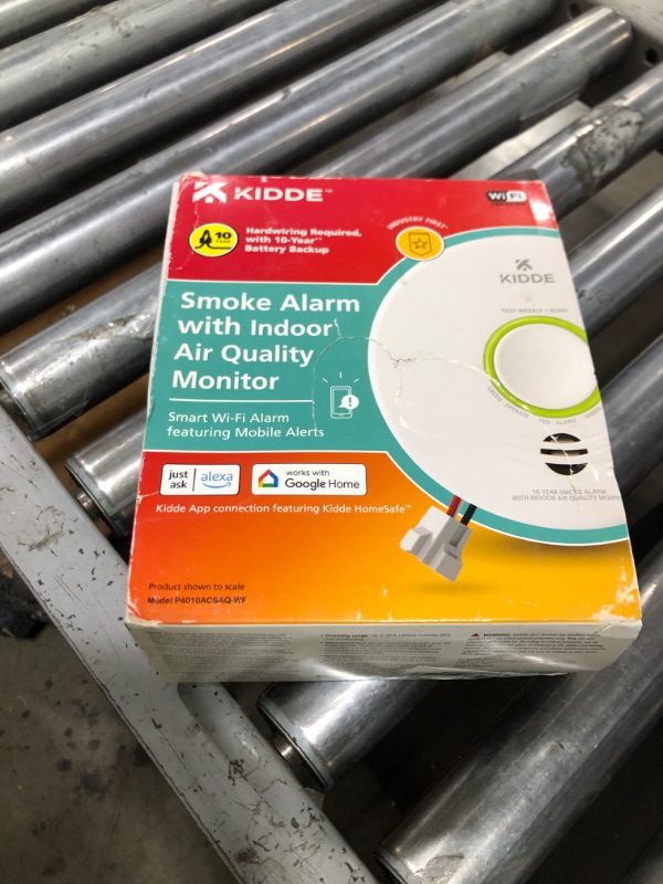 Photo 1 of Kidde Smart Smoke Detector & Indoor Air Quality Monitor, WiFi, Alexa Compatible Device, Hardwired w/Battery Backup, Voice & App Alerts