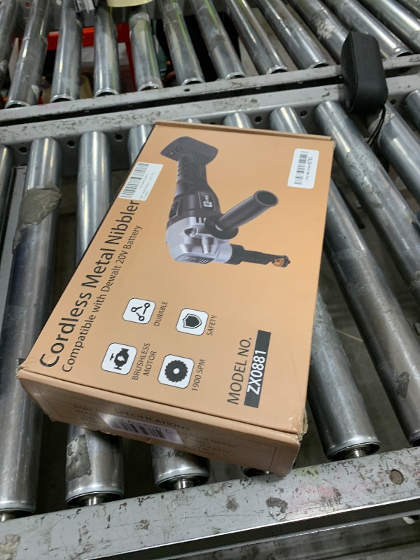 Photo 1 of Metal Nibbler Fit for DeWALT 20v Max Battery Brushless Motor 16 Gauge Variable Speed Assist Handle & 2 Blades For Metal Cutting, Stainless Steel and Aluminum(Battery not Included)