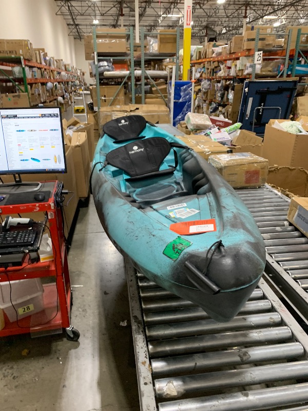 Photo 1 of perception Kayaks Rambler 13.5 | Sit on Top Tandem Kayak | Recreational Kayak for Two | Storage with Tie Downs | 13' 6" | Dapper