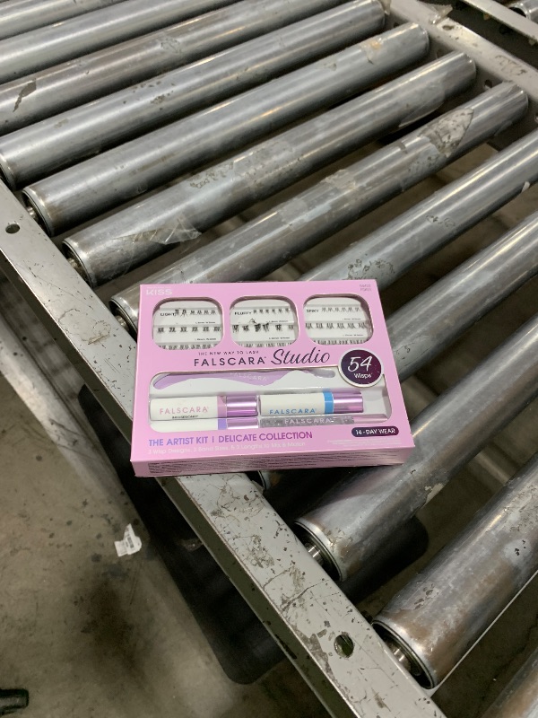 Photo 1 of FALSCARA STUDIO Lash Extension Kit, 54 Stackable Lash Clusters, Light Volume, 8mm-12mm, ‘Delicate’, False Eyelashes, InfuseBond, Water-Resistant Seal, BondBoost, Hydro Cleanser, Applicator