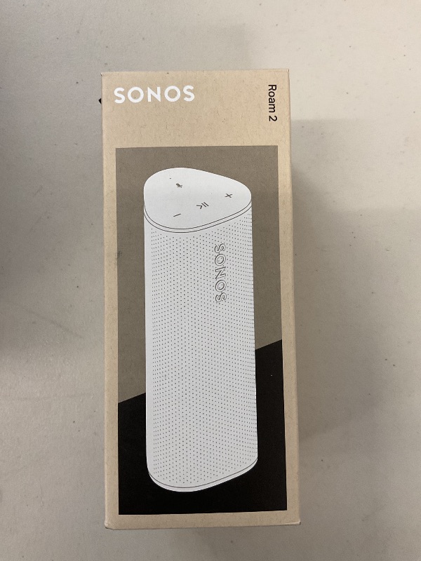 Photo 1 of Sonos Roam 2 - White - Portable Waterproof Bluetooth Speaker