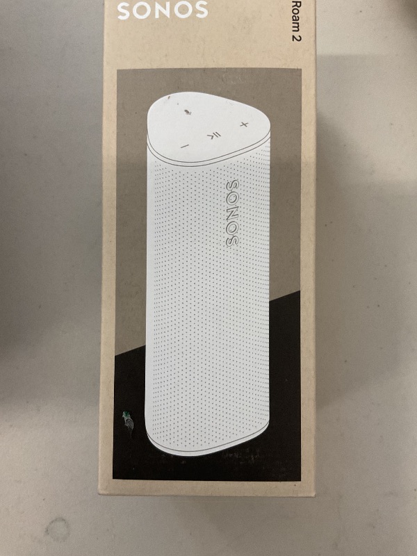 Photo 1 of Sonos Roam 2 - White - Portable Waterproof Bluetooth Speaker