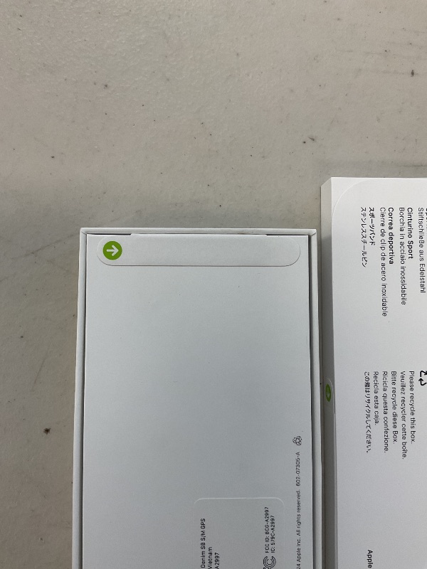 Photo 1 of  Factory sealed see pictures Apple Watch Series 10 [GPS 42mm case] Smartwatch with Silver Aluminium Case with Denim Sport Band - S/M. Fitness Tracker, ECG App, Always-On Retina Display, Water Resistant