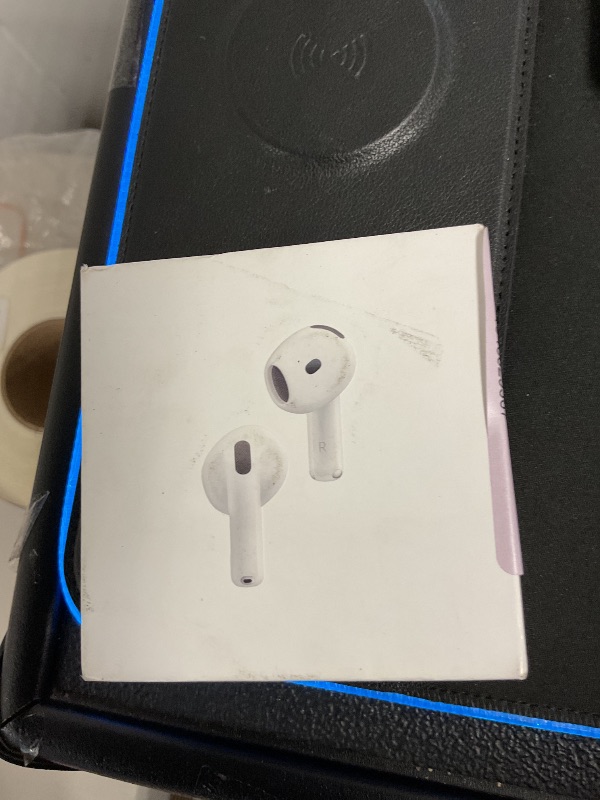 Photo 1 of Apple AirPods 4 Wireless Earbuds, Bluetooth Headphones, with Active Noise Cancellation, Adaptive Audio, Transparency Mode, Personalized Spatial Audio, USB-C Charging Case, Wireless Charging, H2 Chip