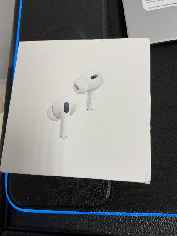 Photo 1 of SEE PICTURES NOTES…..Apple AirPods Pro 2 Wireless Earbuds, Active Noise Cancellation, Hearing Aid Feature, Bluetooth Headphones, Transparency, Personalized Spatial Audio, High-Fidelity Sound, H2 Chip, USB-C Charging