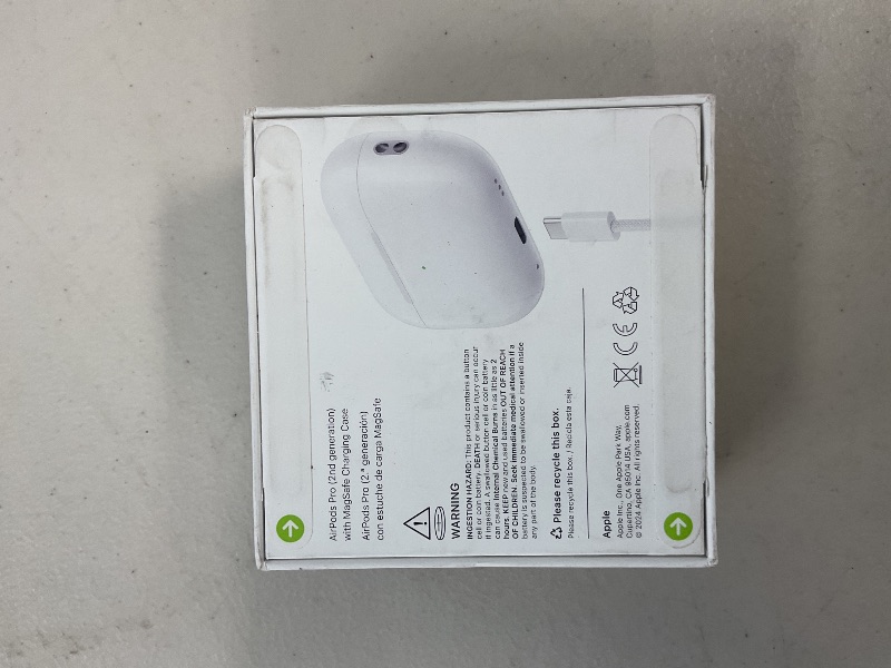 Photo 1 of SEE PICTURES NOTES…..Apple AirPods Pro 2 Wireless Earbuds, Active Noise Cancellation, Hearing Aid Feature, Bluetooth Headphones, Transparency, Personalized Spatial Audio, High-Fidelity Sound, H2 Chip, USB-C Charging