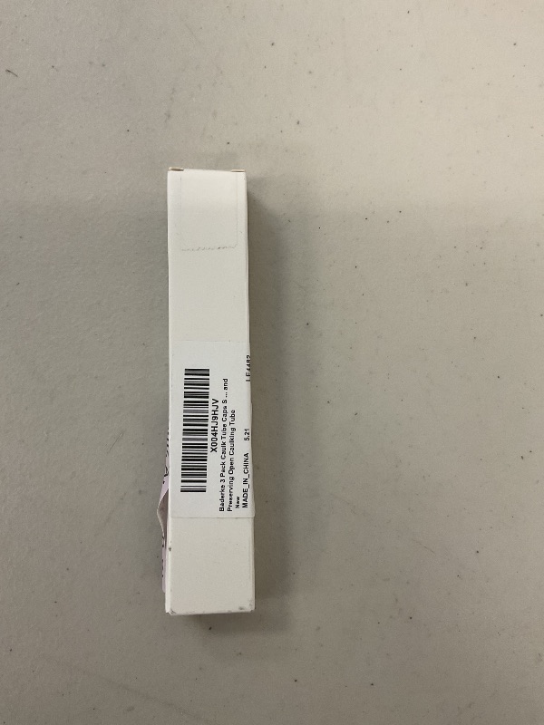 Photo 1 of Baderke 3 Pack Caulk Tube Caps Saver Sealer Covers Caps Reusable Covers for Sealing and Preserving Open Caulking Tube