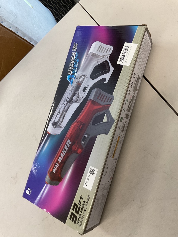 Photo 1 of YTKIH Self-Filling Function Electric Water Gun IP67 Waterproof, Automatic Pulse Quickly Shooting Squirt Guns, Watergun Blaster for Pool/Beach Toys(Red)