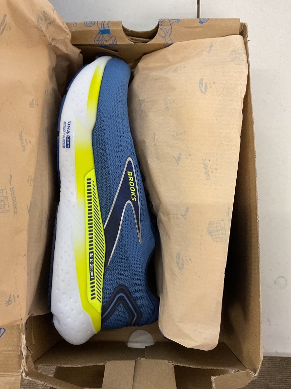 Photo 1 of Brooks Men's Glycerin GTS 21 Supportive Running Shoe - Blue/Peacoat/Nightlife - 10 Medium