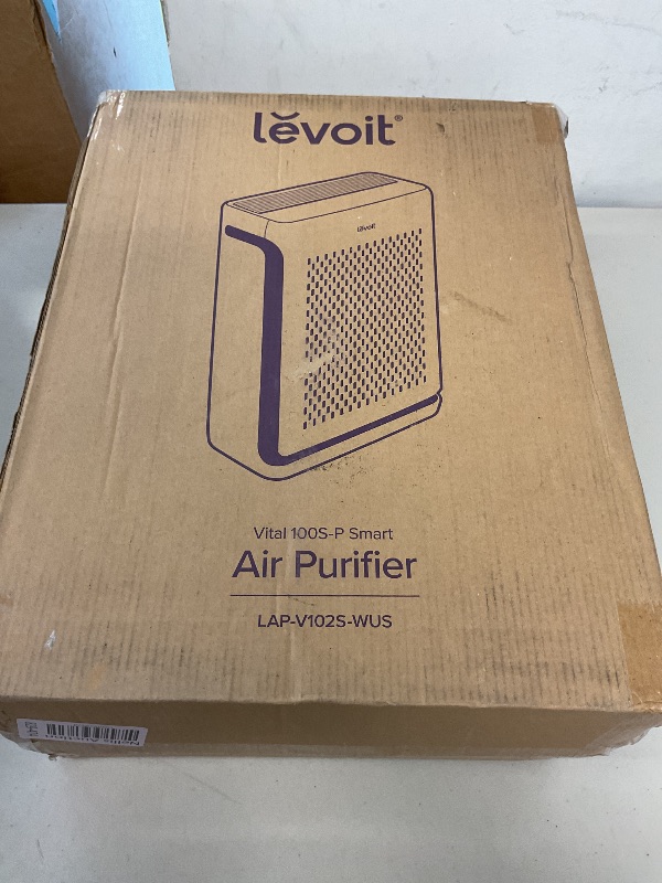 Photo 1 of LEVOIT Air Purifier for Home Large Room Up to 1074Ft² with Air Quality Monitor, AHAM VERIFIDE, Smart WiFi, Washable Pre-Filter, HEPA Sleep Mode for Pets, Allergies, Dust, Pollen, Vital 100S-P, White