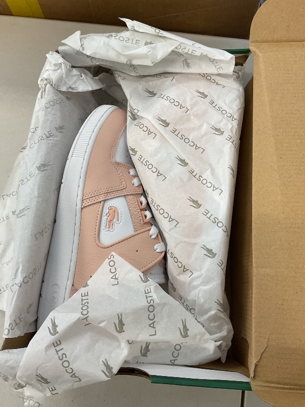 Photo 1 of Lacoste Women's Court Cage Sneaker, Light Pink/White, 8.5