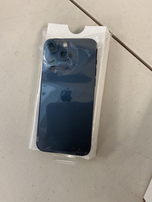 Photo 1 of Apple iPhone 15 Pro Max, 256GB, Blue Titanium - Unlocked (Renewed)