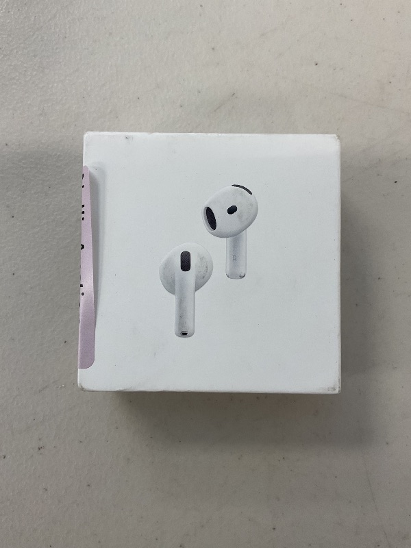 Photo 1 of Apple AirPods 4 Wireless Earbuds, Bluetooth Headphones, with Active Noise Cancellation, Adaptive Audio, Transparency Mode, Personalized Spatial Audio, USB-C Charging Case, Wireless Charging, H2 Chip