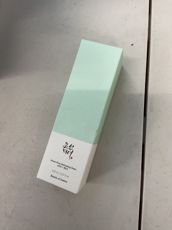 Photo 1 of Beauty of Joseon Green Plum AHA BHA Toner Refreshing Facial Essence Moisturizer Mild Exfoliating Salicylic Acid for All Skin Types, Korean Skin Care for Men Women 150ml 5.27 fl.oz