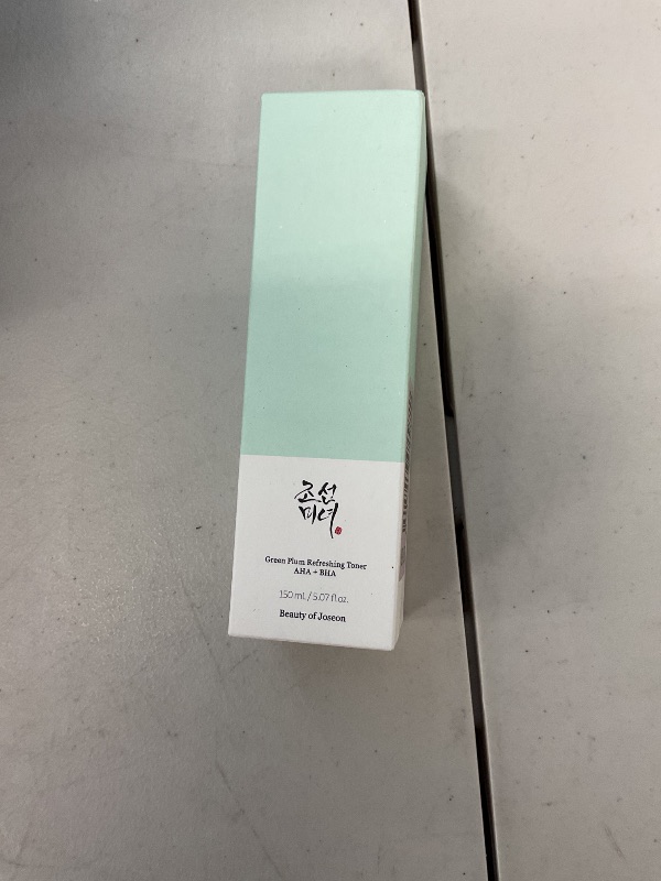 Photo 1 of Beauty of Joseon Green Plum AHA BHA Toner Refreshing Facial Essence Moisturizer Mild Exfoliating Salicylic Acid for All Skin Types, Korean Skin Care for Men Women 150ml 5.27 fl.oz
