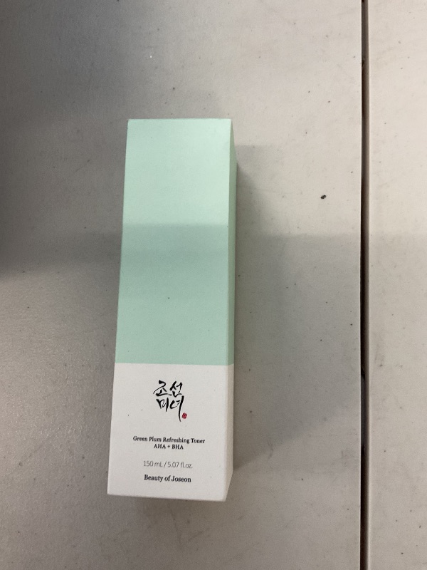 Photo 1 of Beauty of Joseon Green Plum AHA BHA Toner Refreshing Facial Essence Moisturizer Mild Exfoliating Salicylic Acid for All Skin Types, Korean Skin Care for Men Women 150ml 5.27 fl.oz