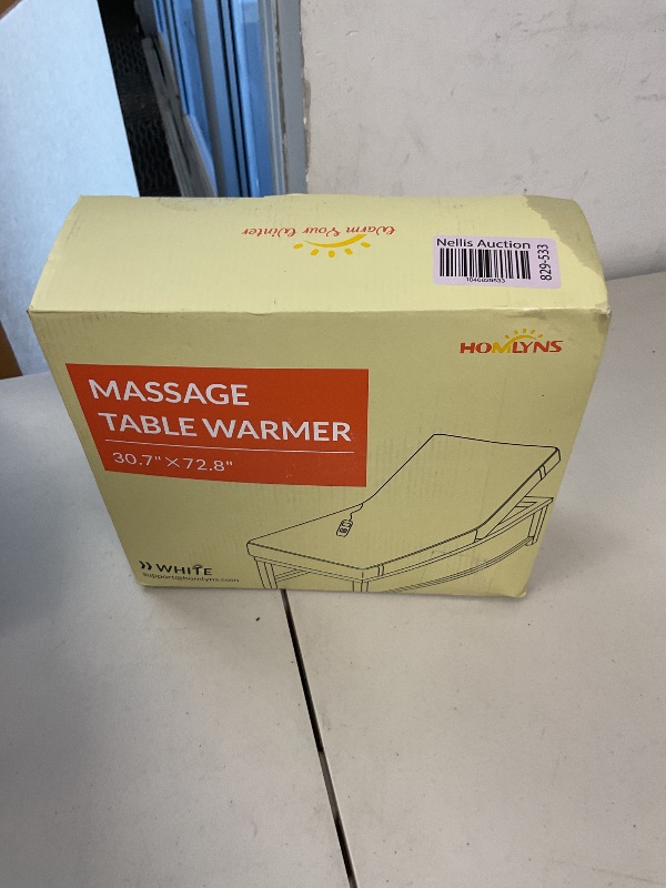 Photo 1 of HOMLYNS LuxeHeat Massage Table Warmer Heating Pad, 30" x 72" Soft Fleece Professional Massage Therapy Bed Warmer with 10 Heat Settings, 1-9 Hours Auto Off, Rapid Heating