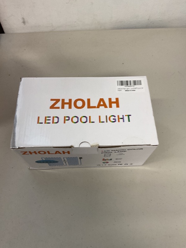 Photo 1 of ZHOLAH Pool Lights for Inground Aboveground - Pool,18W LED Underwater Submersible Swimming Lights IP68 Waterproof with APP Control and Controllers,256 Modes Color Changing,Music Sync,32.8FT Cord,12V