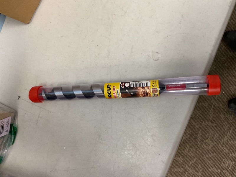 Photo 1 of 1" x 12" Auger Drill Bit for Wood, Hex Shank 3/8 Inch, Wood Boring Drill Bits, Ship Auger Long Drill Bit for Soft and Hard Wood, Plastic, Drywall Tree Stump and Composite Materials