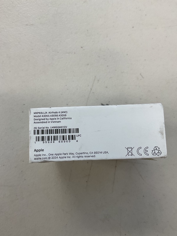 Photo 1 of Apple AirPods 4 Wireless Earbuds, Bluetooth Headphones, with Active Noise Cancellation, Adaptive Audio, Transparency Mode, Personalized Spatial Audio, USB-C Charging Case, Wireless Charging, H2 Chip