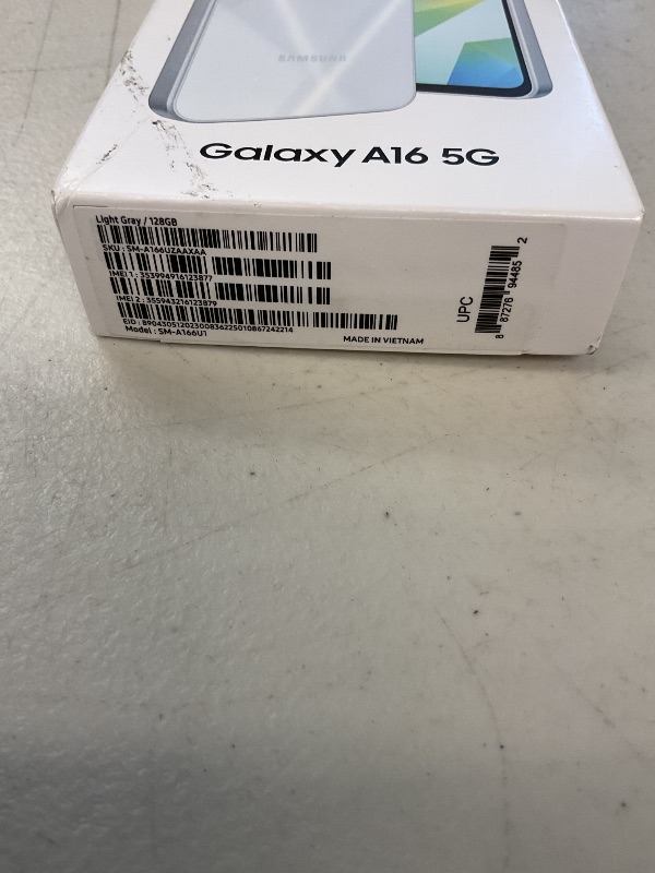 Photo 1 of Samsung Galaxy A16 5G A Series, Unlocked Android Smartphone, Large AMOLED Display, Durable Design, Super Fast Charging, Expandable Storage, 5G Connectivity, US Version, 2025, Light Gray