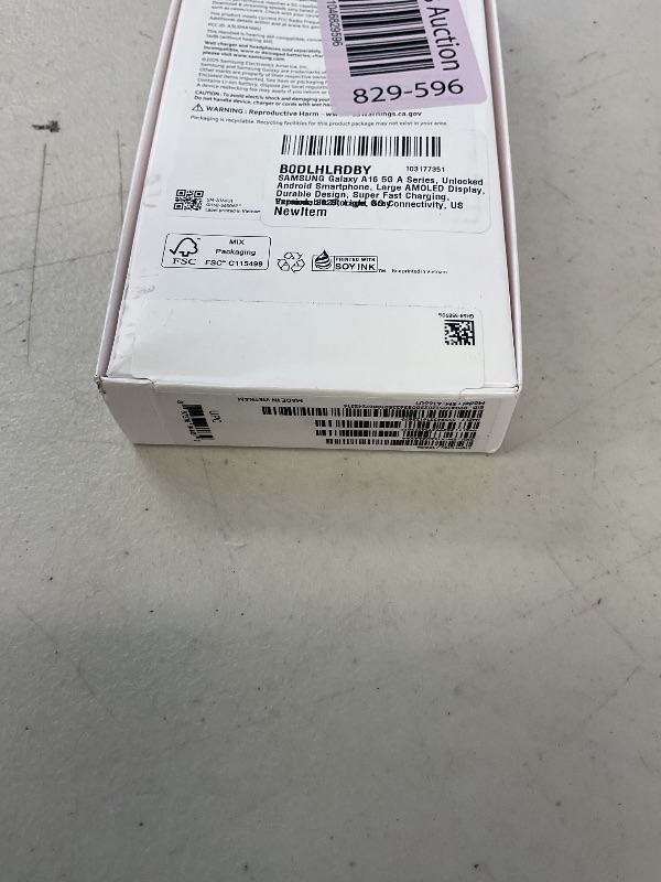 Photo 1 of Samsung Galaxy A16 5G A Series, Unlocked Android Smartphone, Large AMOLED Display, Durable Design, Super Fast Charging, Expandable Storage, 5G Connectivity, US Version, 2025, Light Gray
