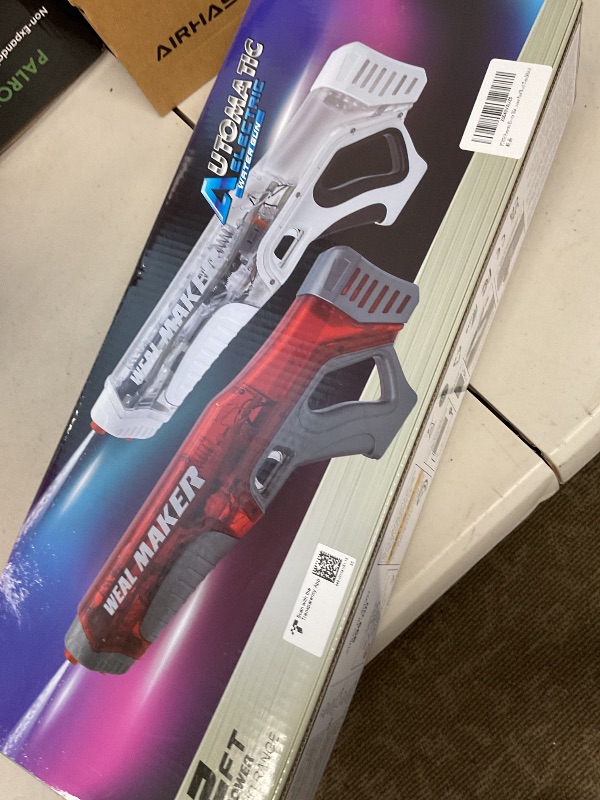 Photo 1 of YTKIH Self-Filling Function Electric Water Gun IP67 Waterproof, Automatic Pulse Quickly Shooting Squirt Guns, Watergun Blaster for Pool/Beach Toys(White)