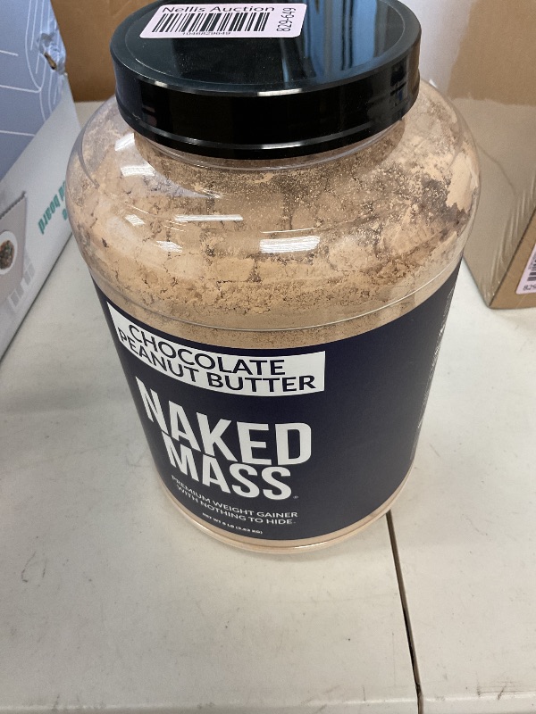 Photo 1 of NAKED Chocolate Peanut Butter Mass - 1,280 Calories, 50G Protein, Nothing Artificial. All Natural Weight Gainer Protein Powder - 8Lb Bulk, GMO Free, Gluten Free & Soy Free