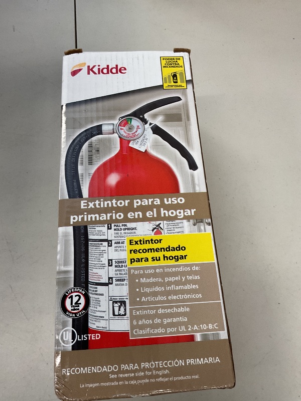 Photo 1 of Kidde Fire Extinguisher for Home, For Residential and Living Area Use, 2A10BC