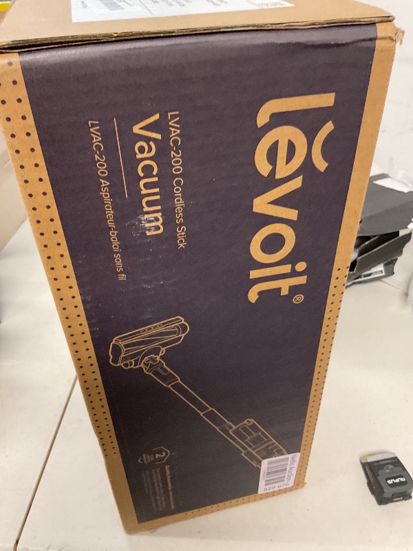 Photo 1 of LEVOIT Cordless Vacuum Cleaner, Stick Vac with Tangle-Resistant Design, Up to 50 Minutes, Powerful Suction, Rechargeable, Lightweight, and Versatile for Carpet, Hard Floor, Pet Hair, LVAC-200