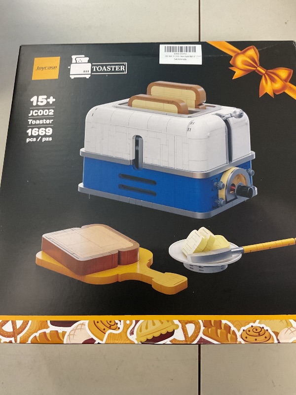 Photo 1 of Retro Toaster Building Set for Adult, Vintage Toaster Building Kit, Nostalgic Gift for Fans of Retro Toaster and Retro Décor, Toaster Building Bricks Model Compatible with Lego